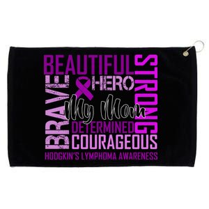 Hodgkin's  lymphoma Awareness For My Mom Grommeted Golf Towel