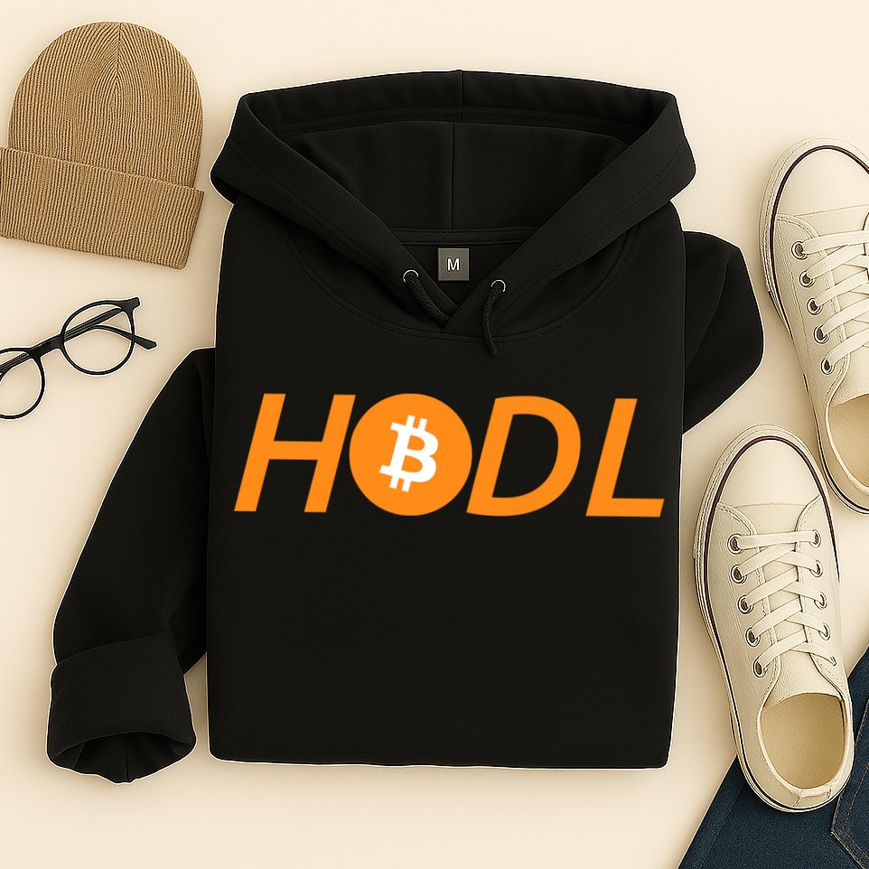 HODL Bitcoin Logo Hoodie