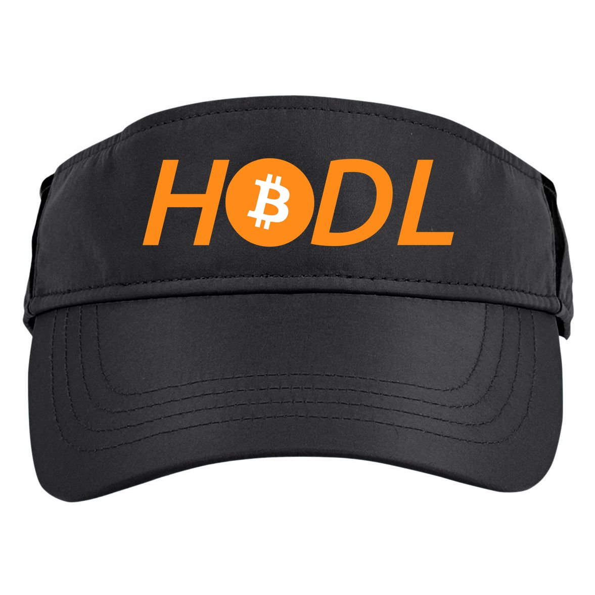 HODL Bitcoin Logo Adult Drive Performance Visor