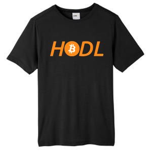 HODL Bitcoin Logo Tall Fusion ChromaSoft Performance T-Shirt