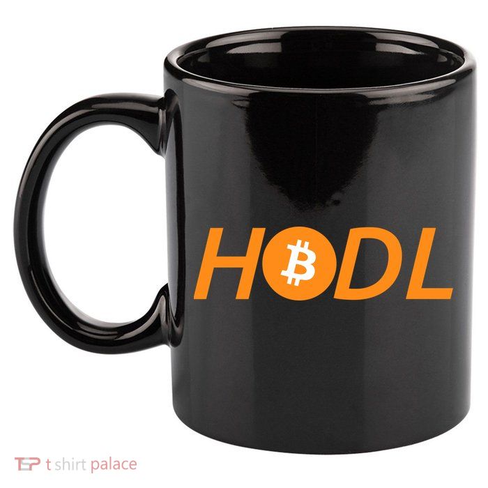 HODL Bitcoin Logo 11oz C Handle Ceramic Mug
