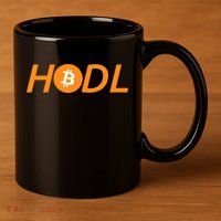 HODL Bitcoin Logo 11oz C Handle Ceramic Mug