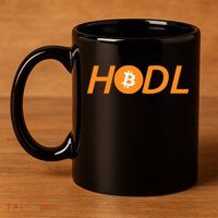 HODL Bitcoin Logo 11oz C Handle Ceramic Mug