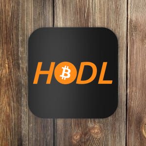 HODL Bitcoin Logo Coaster