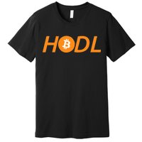 HODL Bitcoin Logo Premium T-Shirt