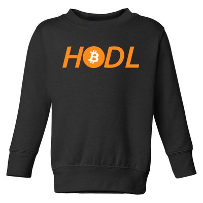 HODL Bitcoin Logo Toddler Sweatshirt