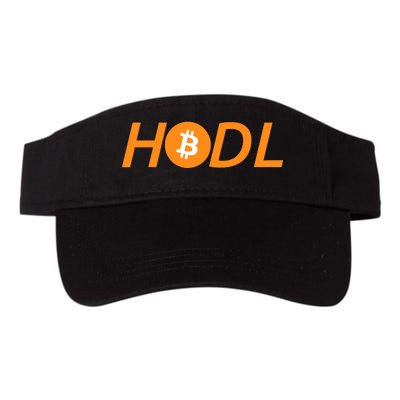 HODL Bitcoin Logo Valucap Bio-Washed Visor