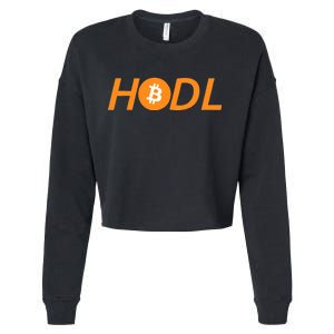 HODL Bitcoin Logo Cropped Pullover Crew