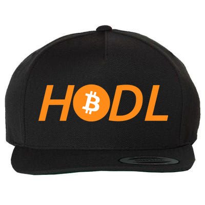 HODL Bitcoin Logo Wool Snapback Cap