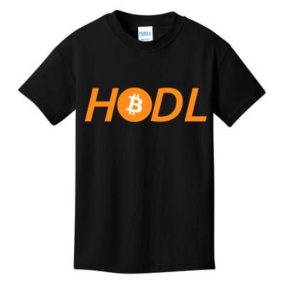 HODL Bitcoin Logo Kids T-Shirt