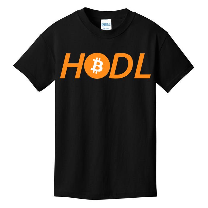 HODL Bitcoin Logo Kids T-Shirt