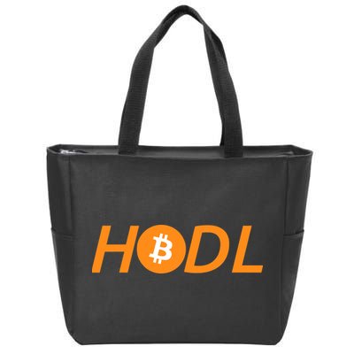 HODL Bitcoin Logo Zip Tote Bag