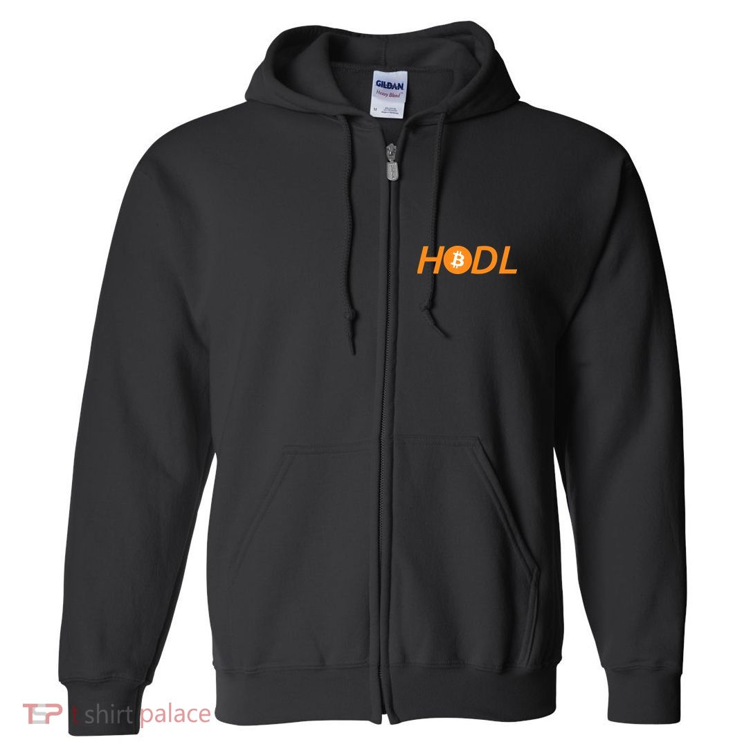 HODL Bitcoin Logo Full Zip Hoodie
