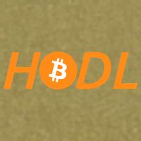 HODL Bitcoin Logo Garment-Dyed Women's Muscle Tee