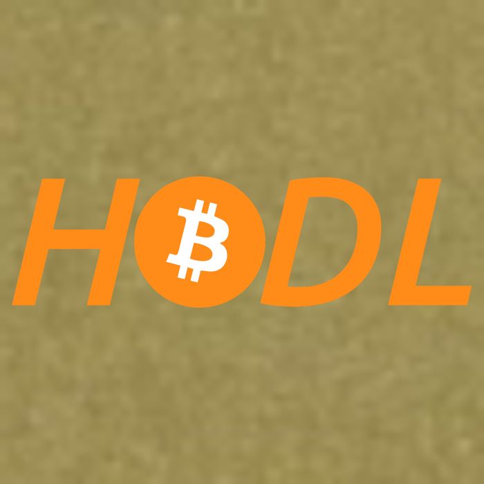 HODL Bitcoin Logo Garment-Dyed Women's Muscle Tee