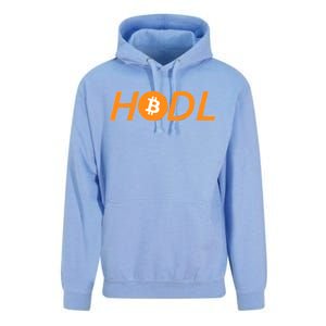 HODL Bitcoin Logo Unisex Surf Hoodie