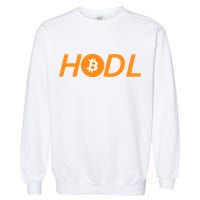 HODL Bitcoin Logo Garment-Dyed Sweatshirt