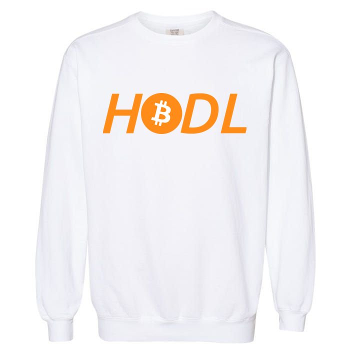 HODL Bitcoin Logo Garment-Dyed Sweatshirt