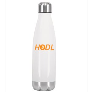 HODL Bitcoin Logo Stainless Steel Insulated Water Bottle