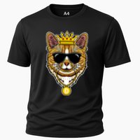 Hodl Dogecoin Doge Cat King Crypto Currency Moon Cooling Performance Crew T-Shirt