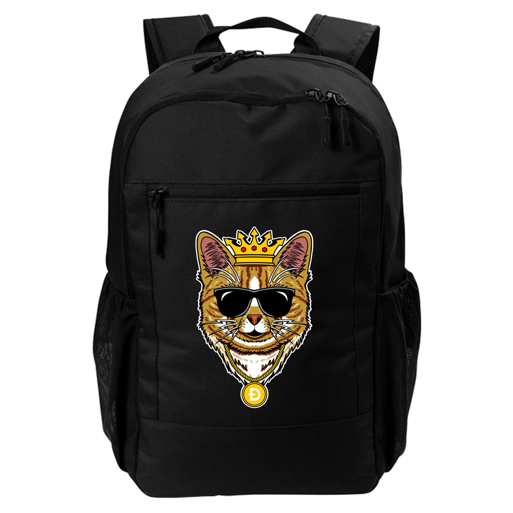 Hodl Dogecoin Doge Cat King Crypto Currency Moon Backpack