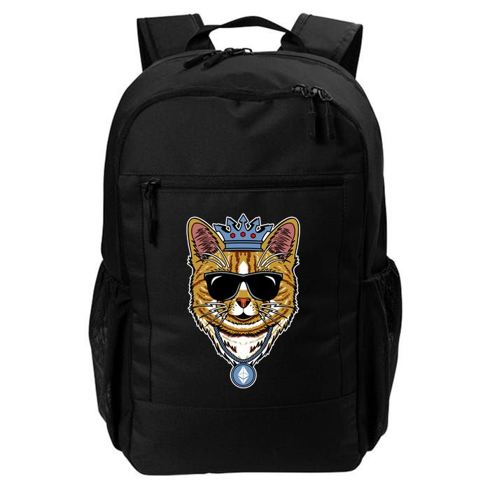 Hodl Ethereum ETH Cat King Crypto Currency Moon Daily Commute Backpack