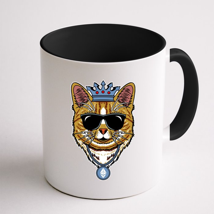 Hodl Ethereum ETH Cat King Crypto Currency Moon Mug