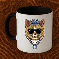 Hodl Ethereum ETH Cat King Crypto Currency Moon Mug
