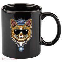 Hodl Ethereum ETH Cat King Crypto Currency Moon 11oz C Handle Ceramic Mug