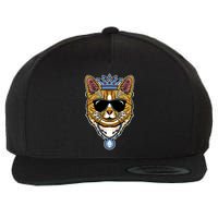 Hodl Ethereum ETH Cat King Crypto Currency Moon Wool Snapback Cap