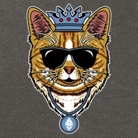 Hodl Ethereum ETH Cat King Crypto Currency Moon Cotton Canvas Backpack