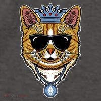 Hodl Ethereum ETH Cat King Crypto Currency Moon Vector Backpack