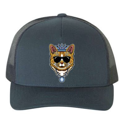 Hodl Ethereum ETH Cat King Crypto Currency Moon Yupoong Adult 5-Panel Trucker Hat