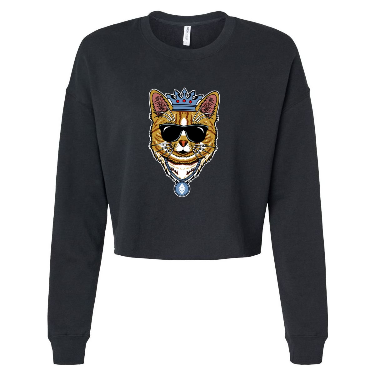Hodl Ethereum ETH Cat King Crypto Currency Moon Apron
