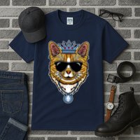 Hodl Ethereum ETH Cat King Crypto Currency Moon Tall T-Shirt