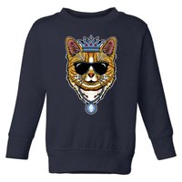 Hodl Ethereum ETH Cat King Crypto Currency Moon Toddler Sweatshirt