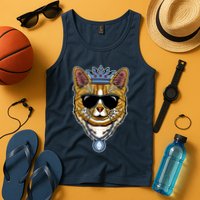 Hodl Ethereum ETH Cat King Crypto Currency Moon Tank Top