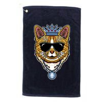Hodl Ethereum ETH Cat King Crypto Currency Moon Golf Towel