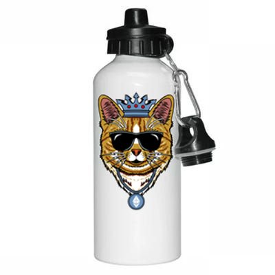 Hodl Ethereum ETH Cat King Crypto Currency Moon Aluminum Water Bottle