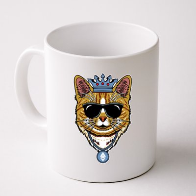 Hodl Ethereum ETH Cat King Crypto Currency Moon Coffee Mug