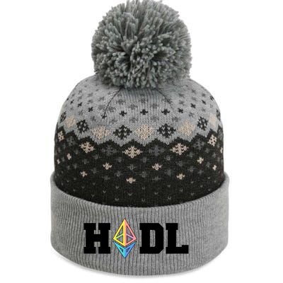 Hodl Ethereum ETH Crypto Currency To the Moon The Baniff Cuffed Pom Beanie