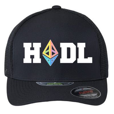 Hodl Ethereum ETH Crypto Currency To the Moon Flexfit Unipanel Trucker Cap