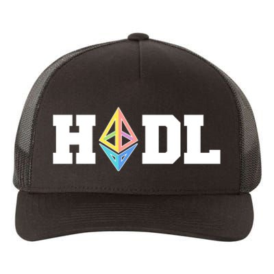 Hodl Ethereum ETH Crypto Currency To the Moon Yupoong Adult 5-Panel Trucker Hat