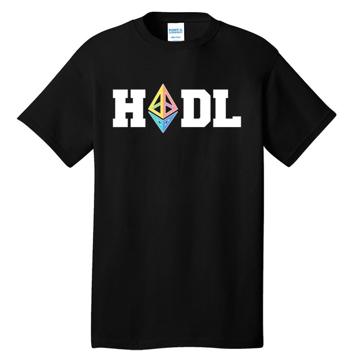 Hodl Ethereum ETH Crypto Currency To the Moon Tall T-Shirt