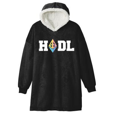 Hodl Ethereum ETH Crypto Currency To the Moon Hooded Wearable Blanket