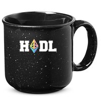 Hodl Ethereum ETH Crypto Currency To the Moon 15oz Campfire Ceramic Mug