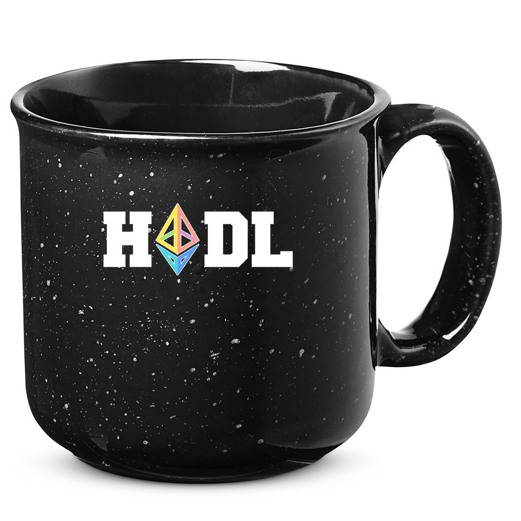 Hodl Ethereum ETH Crypto Currency To the Moon 15oz Campfire Ceramic Mug