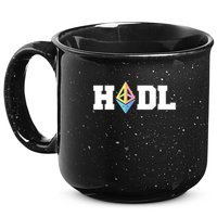 Hodl Ethereum ETH Crypto Currency To the Moon 15oz Campfire Ceramic Mug