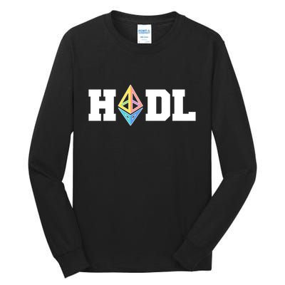 Hodl Ethereum ETH Crypto Currency To the Moon Tall Long Sleeve T-Shirt