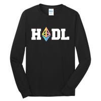 Hodl Ethereum ETH Crypto Currency To the Moon Tall Long Sleeve T-Shirt